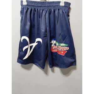 Rare Crisp Atlanta Braves Basketball Shorts Blue Mesh XL New Polyester Athletic